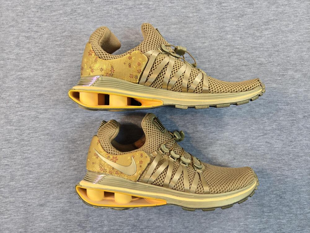 Nike Shox Gravity Shoes Womens 9.5 Metallic Gold AQ8554-700 Athletic Sneakers